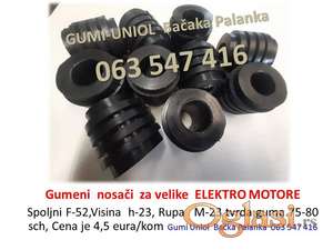 Gumeni  nosači za ELEKTRO MOTORE velike snage